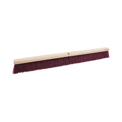 Picture of Floor Brush Head, 3.25" Maroon Stiff Polypropylene Bristles, 36" Brush