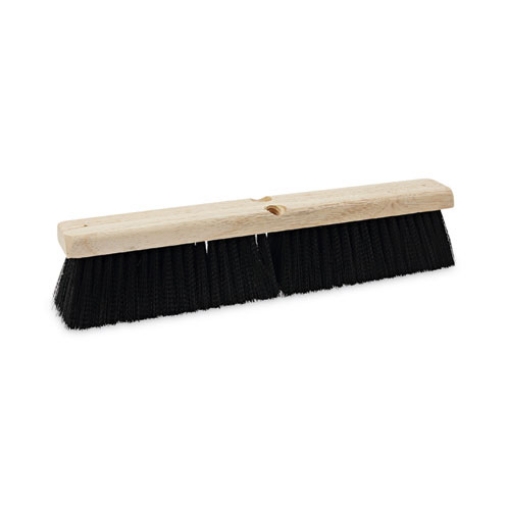 Picture of Floor Brush Head, 3" Black Medium Weight Polypropylene Bristles, 18" Brush