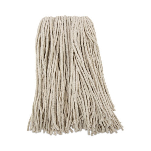 Picture of Premium Cut-End Wet Mop Heads, Cotton, 16oz, White, 12/carton