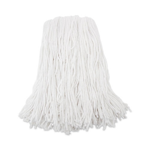 Picture of Premium Cut-End Wet Mop Heads, Rayon, 16oz, White, 12/carton