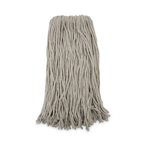 Picture of Premium Cut-End Wet Mop Heads, Cotton, 20oz, White, 12/carton