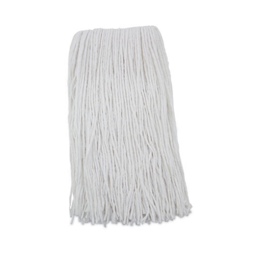 Picture of Premium Cut-End Wet Mop Heads, Rayon, 20oz, White, 12/carton