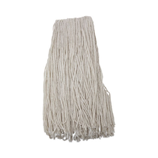 Picture of Premium Cut-End Wet Mop Heads, Rayon, 24oz, White, 12/carton