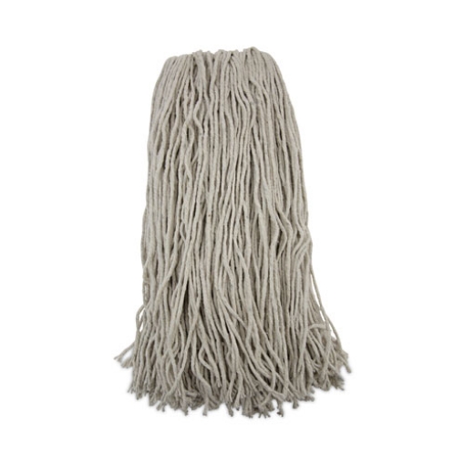 Picture of Mop Head, Premium Standard Head, Cotton Fiber, 32oz, White, 12/carton