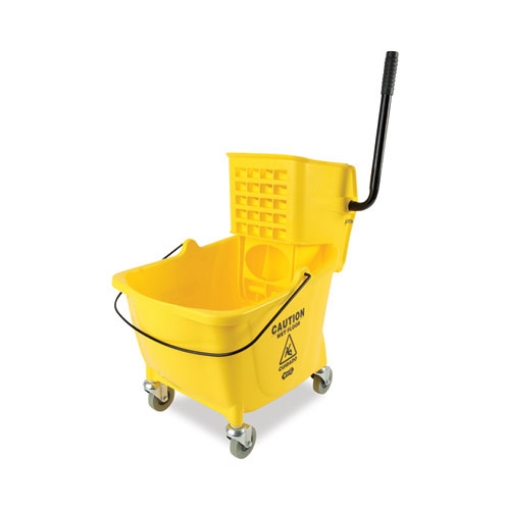 Picture of Pro-Pac Side-Squeeze Wringer/Bucket Combo, 8.75 gal, Yellow/Silver