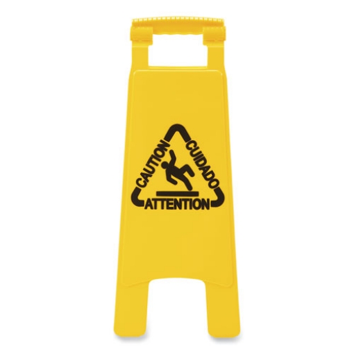 Picture of Site Safety Wet Floor Sign, 2-Sided, 10 X 2 X 26, Yellow