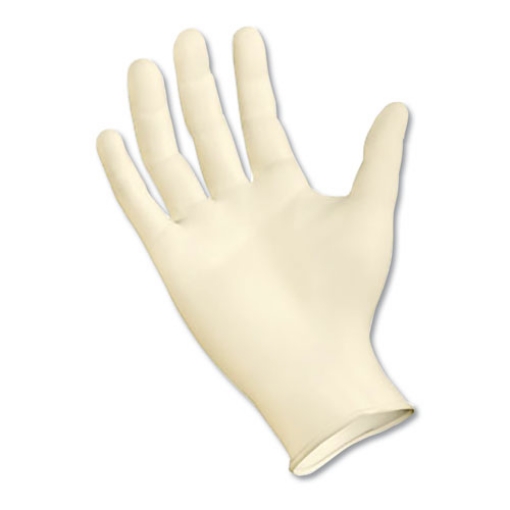 Picture of Powder-Free Synthetic Examination Vinyl Gloves, Large, Cream, 5 mil, 1,000/Carton