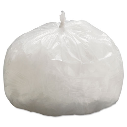 Picture of High-Density Can Liners, 33 gal, 9 mic, 33" x 39", Natural, 25 Bags/Roll, 20 Rolls/Carton