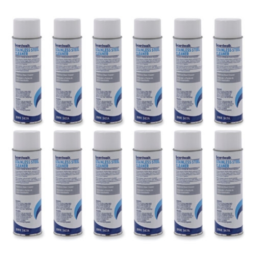Picture of Stainless Steel Cleaner And Polish, Lemon, 18 Oz Aerosol Spray, 12/carton