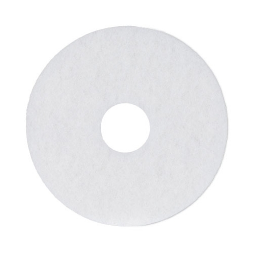 Picture of Polishing Floor Pads, 13" Diameter, White, 5/carton