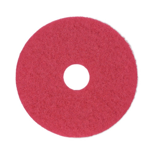 Picture of Buffing Floor Pads, 14" Diameter, Red, 5/carton