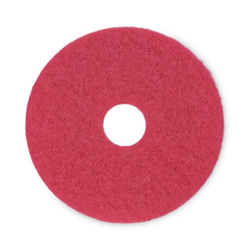 Picture of Buffing Floor Pads, 15" Diameter, Red, 5/carton