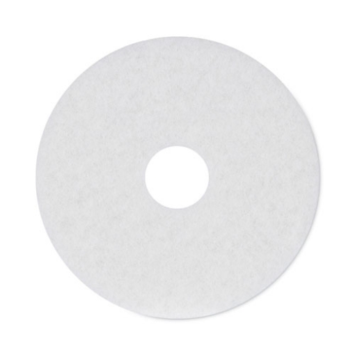 Picture of Polishing Floor Pads, 15" Diameter, White, 5/carton