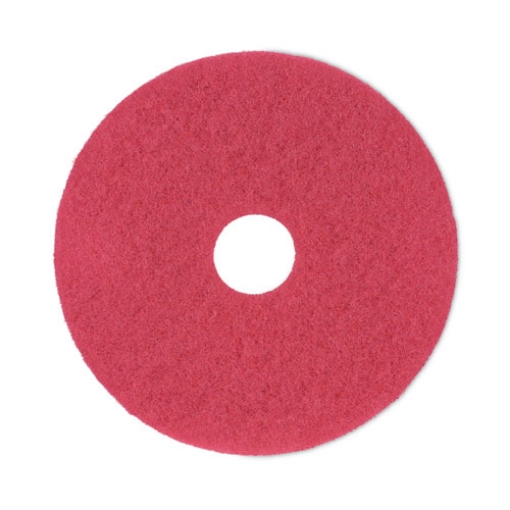 Picture of Buffing Floor Pads, 16" Diameter, Red, 5/carton