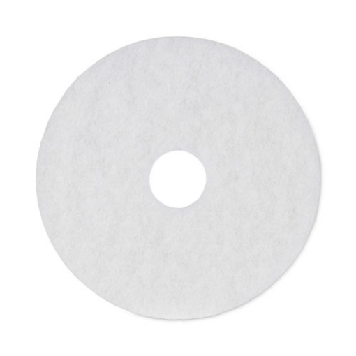 Picture of Polishing Floor Pads, 16" Diameter, White, 5/carton