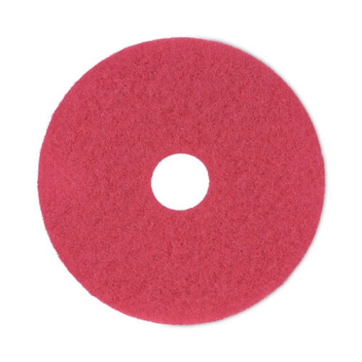 Picture of Buffing Floor Pads, 17" Diameter, Red, 5/carton