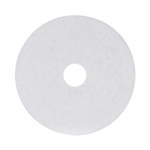 Picture of Polishing Floor Pads, 17" Diameter, White, 5/carton