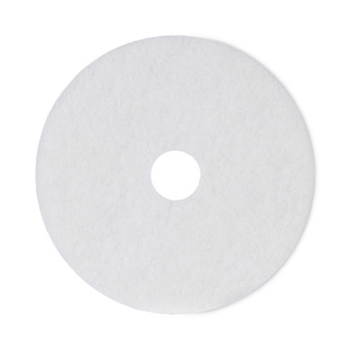 Picture of Polishing Floor Pads, 18" Diameter, White, 5/carton