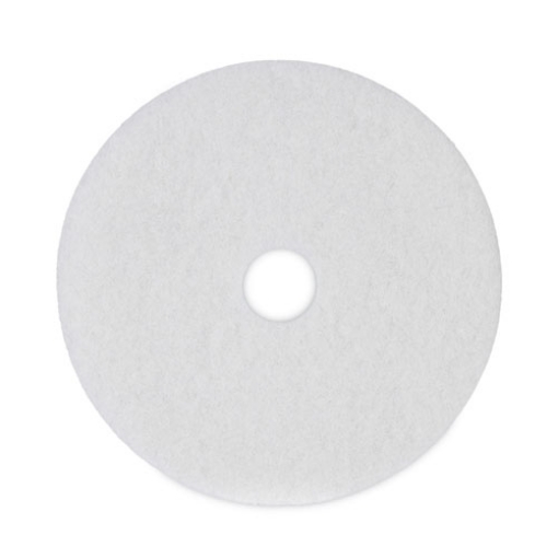 Picture of Polishing Floor Pads, 19" Diameter, White, 5/carton