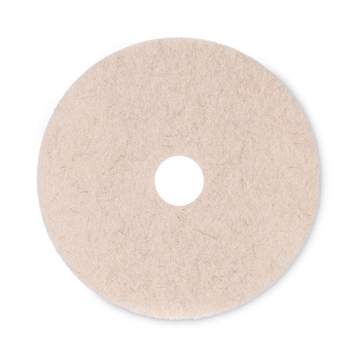 Picture of Natural Hog Hair Burnishing Floor Pads, 20" Diameter, Tan, 5/carton