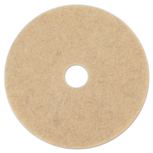 Picture of Natural Hog Hair Burnishing Floor Pads, 21" Diameter, Tan, 5/carton