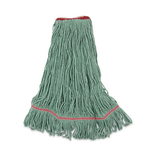 Picture of Mop Head, Premium Standard Head, Cotton/rayon Fiber, Large, Green