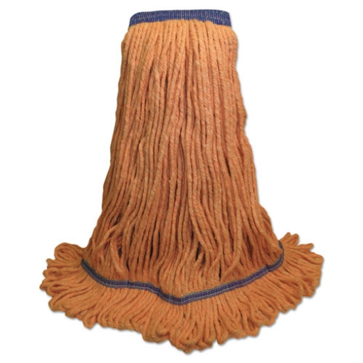 Picture of Super Loop Wet Mop Head, Cotton/synthetic Fiber, 5" Headband, X-Large Size, Orange, 12/carton