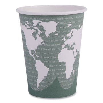 Picture of World Art Renewable And Compostable Hot Cups, 12 Oz, 50/pack, 20 Packs/carton