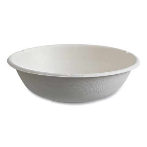 Picture of Vanguard Renewable and Compostable Sugarcane Bowls, 16 oz, White, 800/Carton