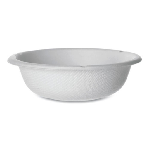 Picture of Vanguard Renewable and Compostable Sugarcane Bowls, 6 oz, White 1,800/Carton