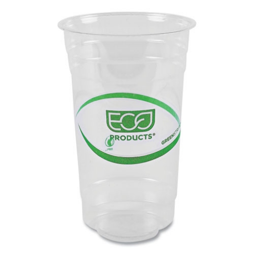 Picture of Greenstripe Renewable And Compostable Pla Cold Cups, 24 Oz, 50/pack, 20 Packs/carton