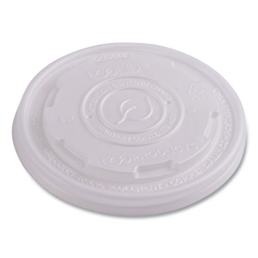 Picture of World Art PLA-Laminated Soup Container Lids, Fits 8 oz Sizes, Translucent, Plastic, 50/Pack, 20 Packs/Carton