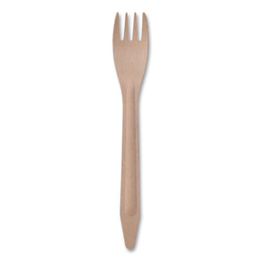 Picture of Wood Cutlery, Fork, Natural, 500/Carton