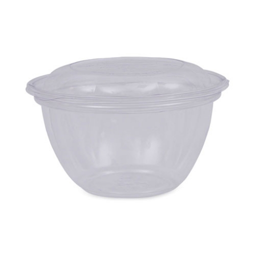 Picture of Renewable and Compostable Containers, 18 oz, 5.5" Diameter x 2.3"h, Clear, Plastic, 150/Carton