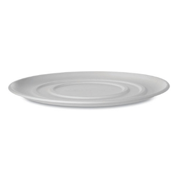 Picture of Worldview Sugarcane Pizza Trays, 14 X 14 X 0.2, White, 50/carton