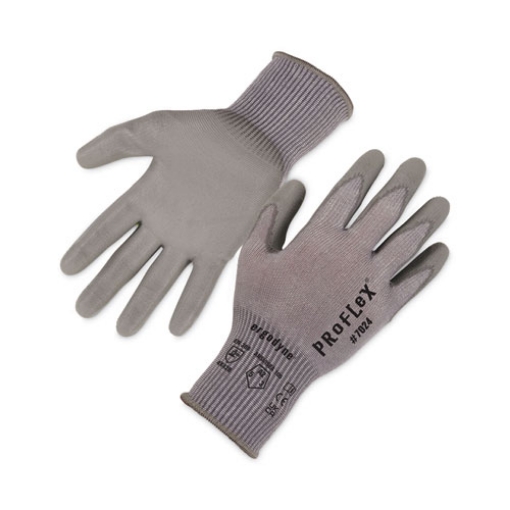 Picture of ProFlex 7024 ANSI A2 PU Coated CR Gloves, Gray, Medium, 12 Pairs/Pack, Ships in 1-3 Business Days