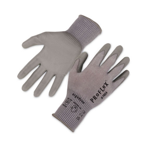 Picture of ProFlex 7024 ANSI A2 PU Coated CR Gloves, Gray, 2X-Large, 12 Pairs/Pack, Ships in 1-3 Business Days