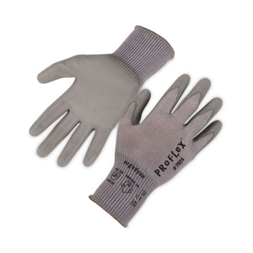 Picture of ProFlex 7024 ANSI A2 PU Coated CR Gloves, Gray, X-Large, Pair, Ships in 1-3 Business Days