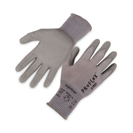 Picture of ProFlex 7024 ANSI A2 PU Coated CR Gloves, Gray, 2X-Large, Pair, Ships in 1-3 Business Days