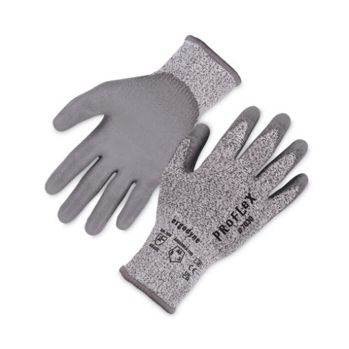 Picture of ProFlex 7030 ANSI A3 PU Coated CR Gloves, Gray, X-Large, 12 Pairs/Pack, Ships in 1-3 Business Days