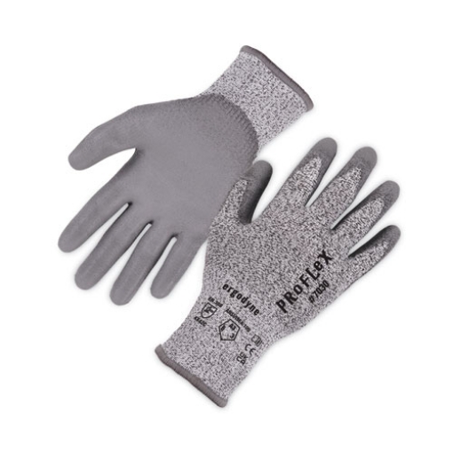 Picture of ProFlex 7030 ANSI A3 PU Coated CR Gloves, Gray, Small, Pair, Ships in 1-3 Business Days