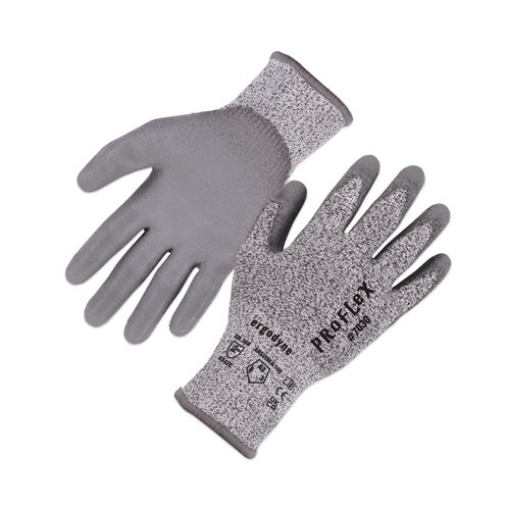 Picture of ProFlex 7030 ANSI A3 PU Coated CR Gloves, Gray, Large, Pair, Ships in 1-3 Business Days