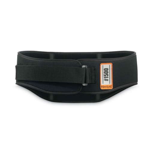 Picture of ProFlex 1500 Weight Lifters Style Back Support Belt, Small, 25" to 30" Waist, Black, Ships in 1-3 Business Days