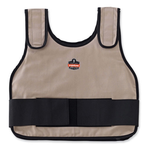 Picture of Chill-Its 6235 Standard Phase Change Cooling Vest, Cotton, Small/Medium, Khaki, Ships in 1-3 Business Days