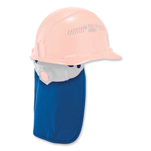 Picture of Chill-Its 6717 Cooling Hard Hat Pad and Neck Shade - Polymers, 12.5 x 9.75, Blue, Ships in 1-3 Business Days