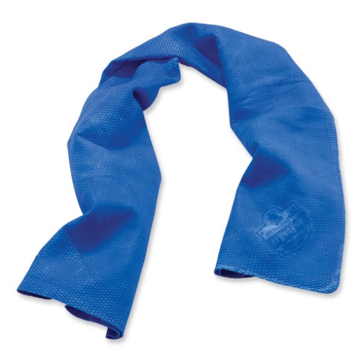 Picture of Chill-Its 6602 Evaporative PVA Cooling Towel, 29.5 x 13, One Size Fits Most, PVA, Blue, 50/Pack, Ships in 1-3 Business Days