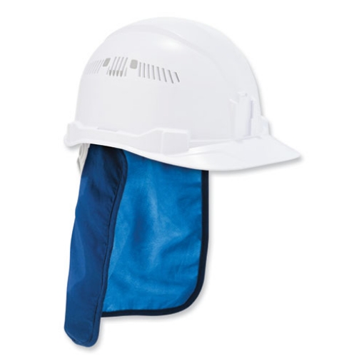 Picture of Chill-Its 6717CT Cooling Hard Hat Pad and Neck Shade - PVA, 12.5 x 9.75, Blue, Ships in 1-3 Business Days