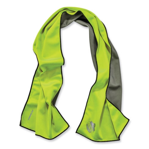 Picture of Chill-Its 6602MF Evaporative Microfiber Cooling Towel, 40.9 x 9.8, One Size, Microfiber, Lime, Ships in 1-3 Business Days