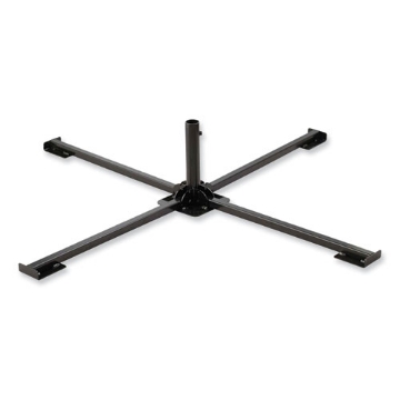 Picture of Shax 6190 Umbrella Stand, 1.65" Cylinder with Set Screw Clamp, Metal, 48 x 48 x 10, Black, Ships in 1-3 Business Days
