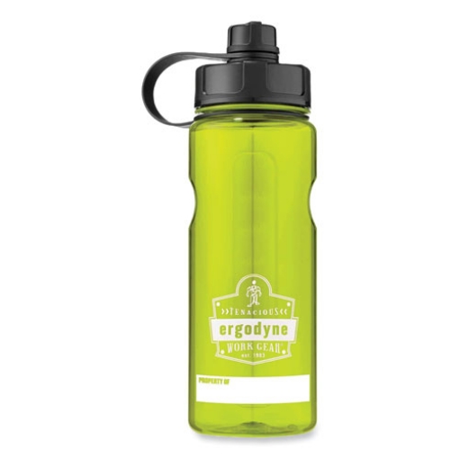 Picture of Chill-Its 5151 Plastic Wide Mouth Water Bottle, 34 oz, Lime, Ships in 1-3 Business Days